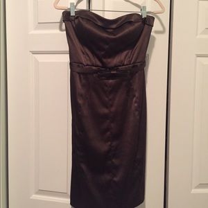 Strapless chocolate brown Jessica Simpson dress